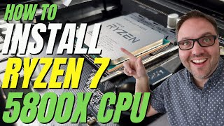 How to Install a Ryzen 7 5800X CPU on a Gigabyte X570 Aorus Elite WiFi Motherboard [upl. by Leribag444]