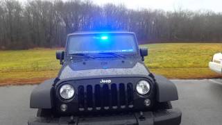 2016 Jeep Wrangler Emergency Lights FirefighterEMT POV [upl. by Atteniuq]