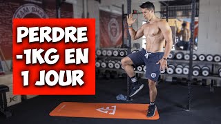 Perdre 1kg en 1jour  exercice maison [upl. by Nomma]