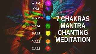 7 Chakras Mantra Chanting Meditation LAM VAM RAM YAM HAM OM AUM [upl. by Animlehliw]