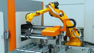 Fully Automatic Window Door Production Machines Line with Robot MES system [upl. by Pelagias]