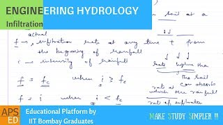 Infiltration  Engineering Hydrology [upl. by Annayad]