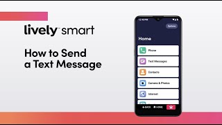 How to Send a Text Message  Lively Smart [upl. by Aisinoid]