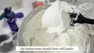 SUPER STABLE AND EASY BUTTERCREAM  For Beginners [upl. by Sanborne]