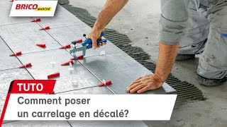 Comment poser un carrelage en décalé  Bricomarché [upl. by Panchito897]