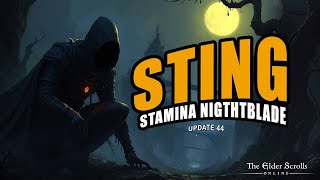 ESO  STING  Stamina Nightblade Build  2025 [upl. by Surbeck353]