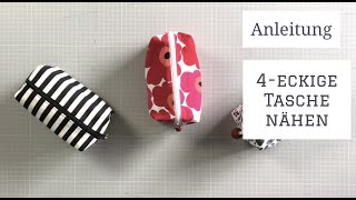 Kosmetiktasche nähen  Anleitung  Tutorial [upl. by Amelita]