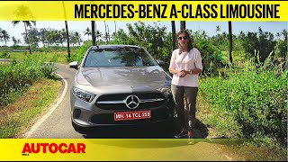 2021 MercedesBenz Aclass Limousine review  The rising star I First Drive I Autocar India [upl. by Eisse]