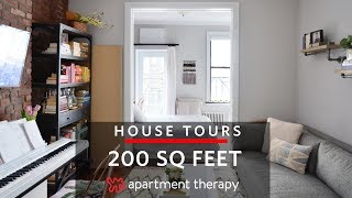 A 200SquareFoot Studio  House Tours  Apartment Therapy [upl. by Caril]