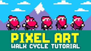 Easy Pixel Art Walk Cycle Tutorial [upl. by Salome]