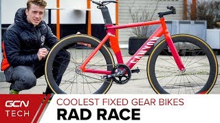 The Coolest Custom Fixed Gear Bikes From The Rad Race [upl. by Ailedroc]