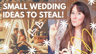 10 SMALL WEDDING Ideas to Steal  the benefits of a small wedding  unique ideas for a small wedding [upl. by Chemash615]