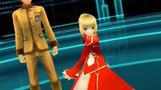 FateExtra PSP english gameplay [upl. by Aitnauq697]