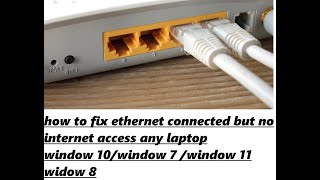 how to fix ethernet connected but no internet access [upl. by Debbra]