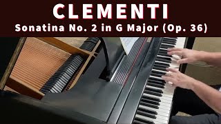 CLEMENTI Sonatina in G Major Op 36 No 2 Complete  Cory Hall pianist [upl. by Talie]