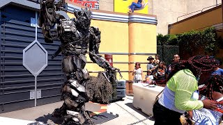 Megatron ROASTS 🔥 Universal Studios Hollywood Guest 😂 4k [upl. by Esinaj]