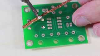 Soldering Rework  How to remove excess solder  Kitronik University [upl. by Willetta]