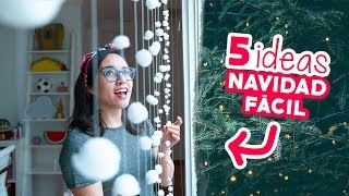 5 DECORACIONES NAVIDEÑAS que NECESITAS en TU CASA 😱🎄Craftingeek [upl. by Lali]