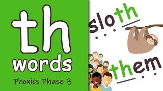 th Words  Blending Phonics Phase 3 [upl. by Siloam]