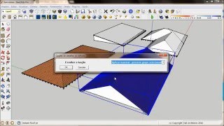 Fazendo telhado no Sketchup usando plugin instant roof [upl. by Culbert]