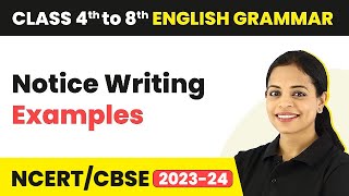 Notice Writing Examples  Lost and Found Event Organisation  Class 4  8 English Grammar [upl. by Swec964]