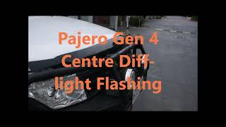 Mitsubishi PajeroMontero Centre Difflight flashing Problem and Solution [upl. by Nyrb247]