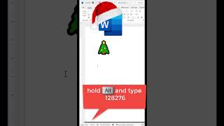 how to insert Christmas tree icon in word [upl. by Eelsha]