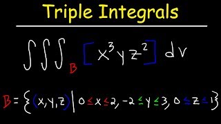 Triple Integrals  Calculus 3 [upl. by Ahsenrat]