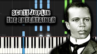 Scott Joplin  The Entertainer  Piano Tutorial Synthesia Download MIDI  PDF Scores [upl. by Kubetz]