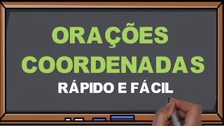 Orações Coordenadas  Rápido e fácil I Português Online [upl. by Dannye]