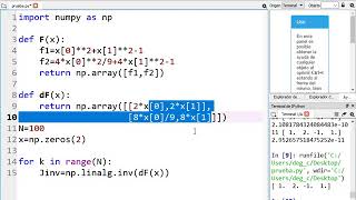 Sistemas de ecuaciones no lineales y Newton Raphson en Python [upl. by Lonee]