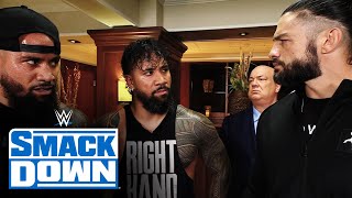 Roman Reigns tells The Usos to make it right SmackDown June 4 2021 [upl. by Irmgard]