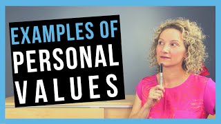 Personal Values Examples COMMON CORE VALUES [upl. by Aicilyhp]