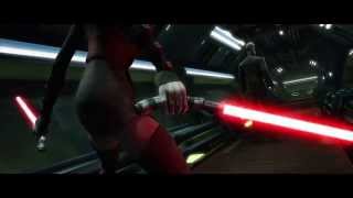 Star Wars The Clone Wars  Asajj Ventress amp Savage Opress vs Count Dooku 1080p [upl. by Brownley]