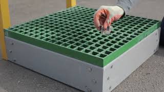 How to Install Quartzgrip® Fibreglass Open Mesh Grating [upl. by Rainah]