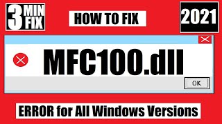 ✅ How To Fix MFC100dll Missing ❌ Not Found Error 💻 Windows 10\11\7 💻 32 bit64 bit 🅽🅴🆆 [upl. by Atimad]