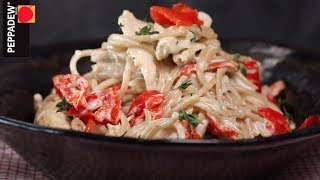 Spaghetti with creamy Peppadew® Sweet Piquanté Pepper sauce [upl. by Relyuhcs869]