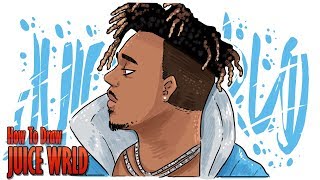 How To Draw JUICE WRLD step by step [upl. by Elman]