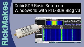 CubicSDR Basic Setup on Windows 10 with RTLSDR Blog V3 [upl. by Rhett31]