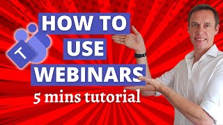 How to set up and use Microsoft Teams Webinars [upl. by Ennairam]