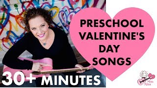 Preschool Valentines Day Songs  30 Minutes of Love amp Friendship SingAlong Songs For Kids [upl. by Winstonn]