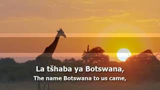 National Anthem of Botswana  quotFatshe leno la ronaquot [upl. by Silas879]