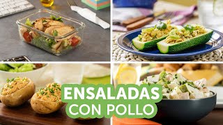 Ensaladas con pollo  Kiwilimón [upl. by Ailekat]