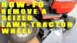 Seized Lawn Tractor Wheel Removal [upl. by Mercola157]