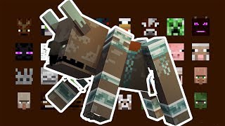 RAVAGER VS ALL MOBS  MINECRAFT [upl. by Tertius460]