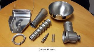 How to Assemble Fabio Leonardi Tomato Milling Attachments youtube [upl. by Neirol]