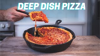 The 4 keys to make perfect CHICAGO DEEP DISH pizza every time [upl. by Ahsrat243]