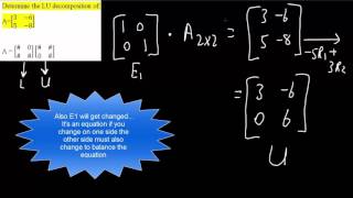 LU Decomposition—2x2 matrix example [upl. by Fidel]