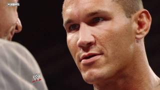 Randy Orton punts Mr McMahon  Raw 1292009 [upl. by Nosirrag]