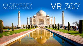 The Taj Mahal India Virtual Tour  VR 360° Travel Experience [upl. by Ailati526]